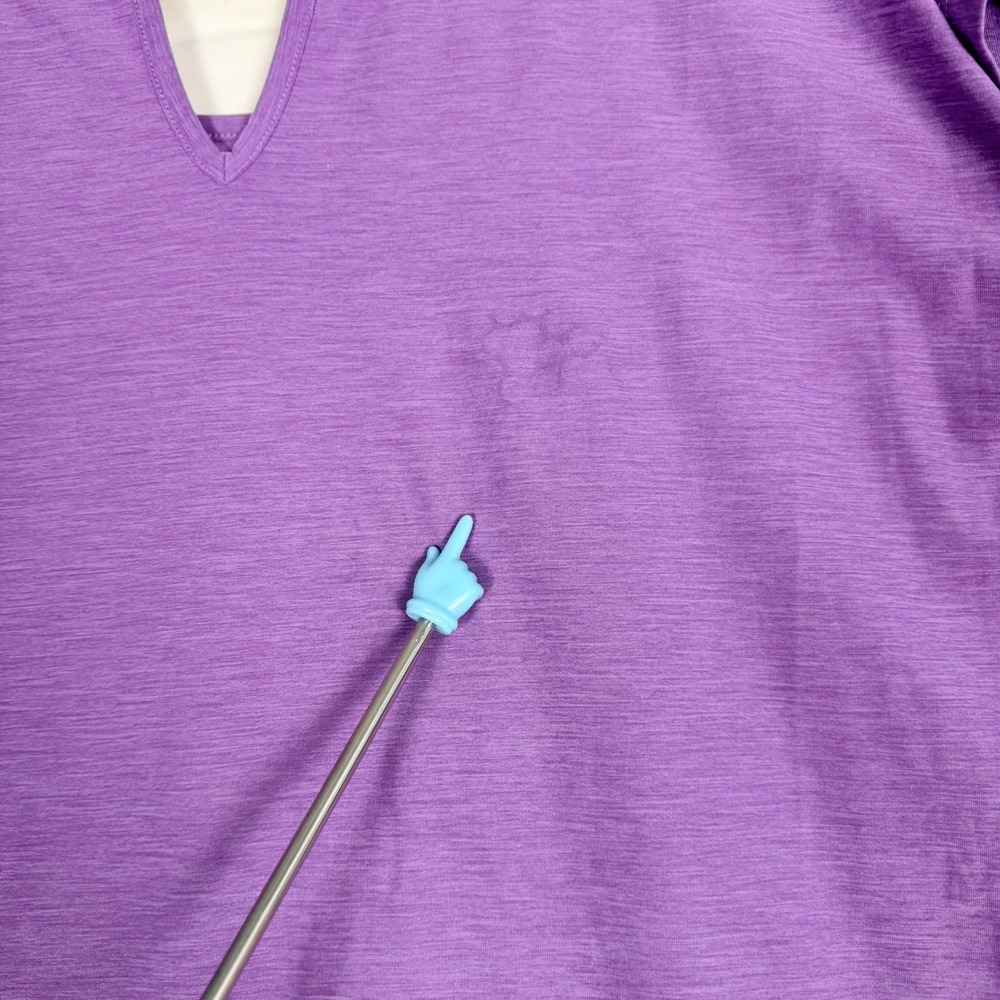 Tuff Athletics Sport Shirts Lot 2xL 1xM Blue Teal Purple Moisture Wicking Yoga - Picture 10 of 16